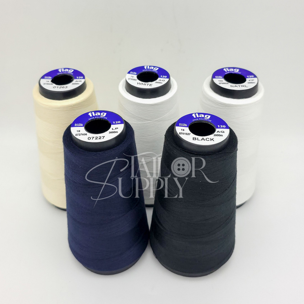 FLAG Spun Polyester Sewing Thread – Ticket 120, 3000m | Sinulid in ...