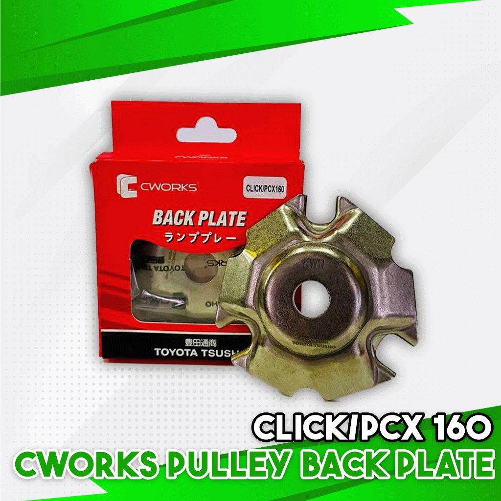 CWORKS PULLEY BACKPLATE FOR NMAX/AEROX/CLICK/PCX 160/MIO SPORTY/BEAT ...