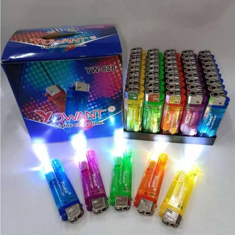50pcs/box lighter with flash light | Shopee Philippines