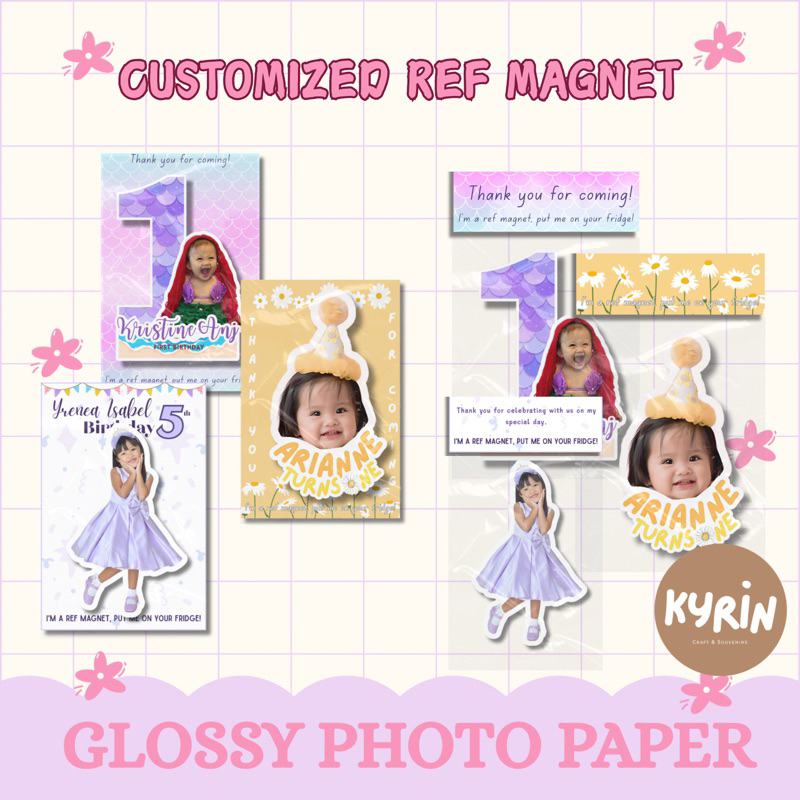 NEW! Customized Ref Magnet Souvenirs (Laminated-Glossy) Free Layout ...