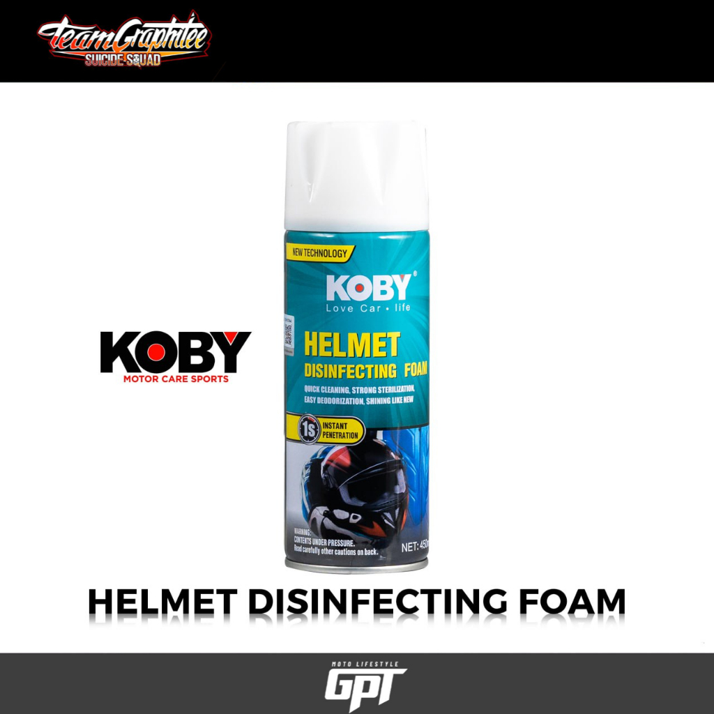 KOBY HELMET DISINFECTING FOAM 450ML NS | Shopee Philippines
