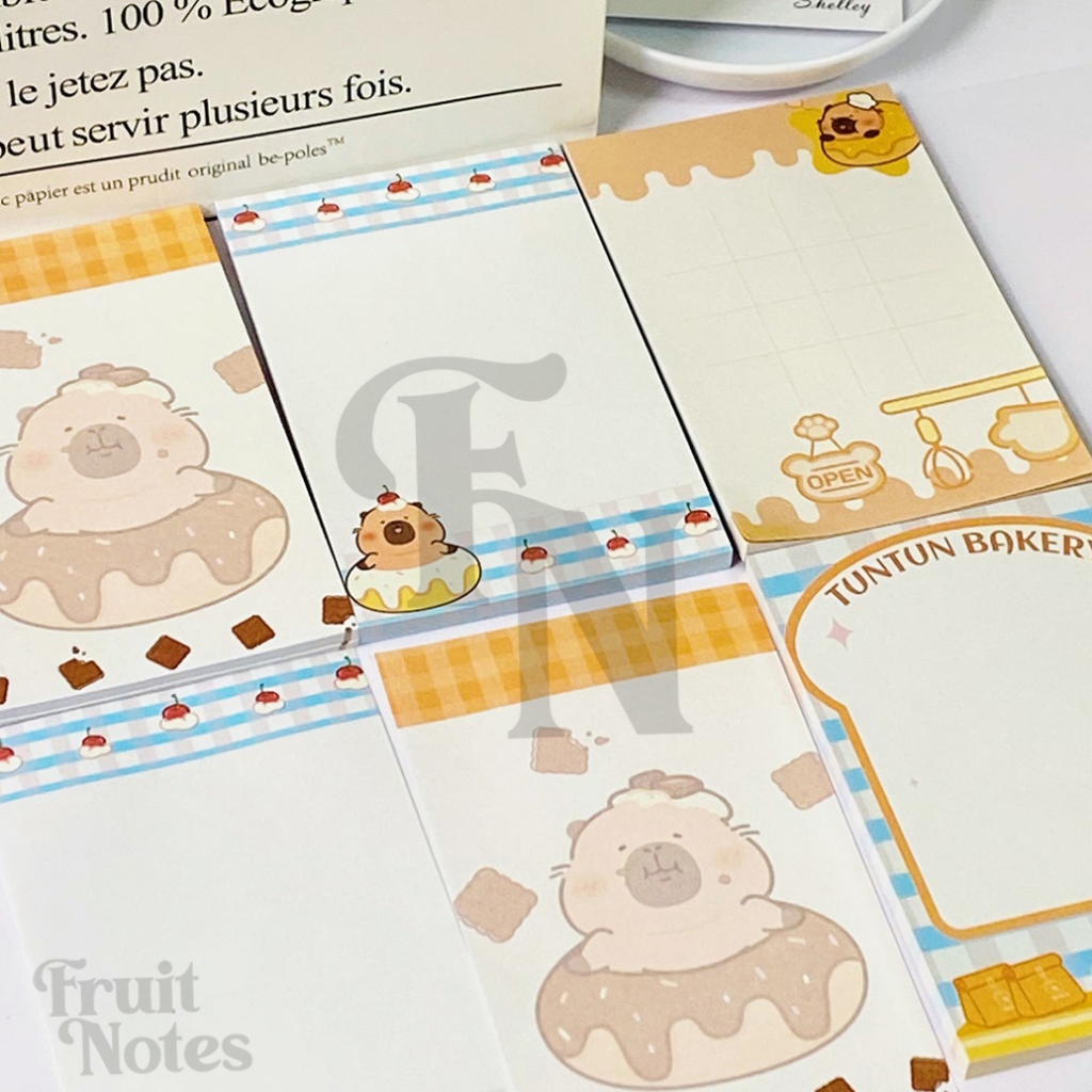 SN453 50 sheets Capybara Themed Notepad (11x7 CM) | Shopee Philippines