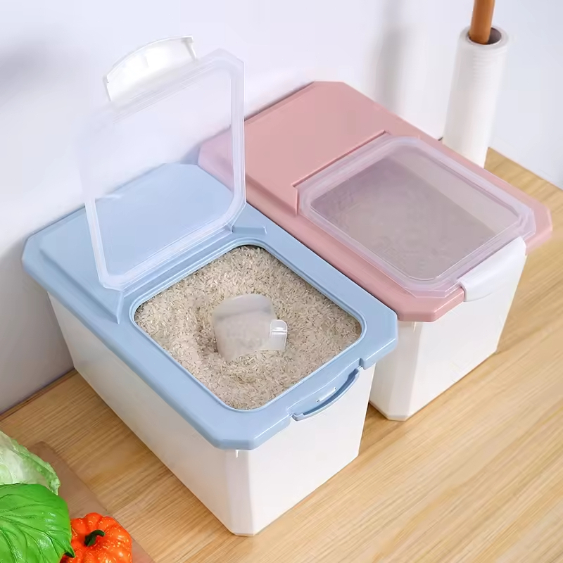 Kitchen Storage Rice Dispenser Rice container Rice box and Food Rice ...