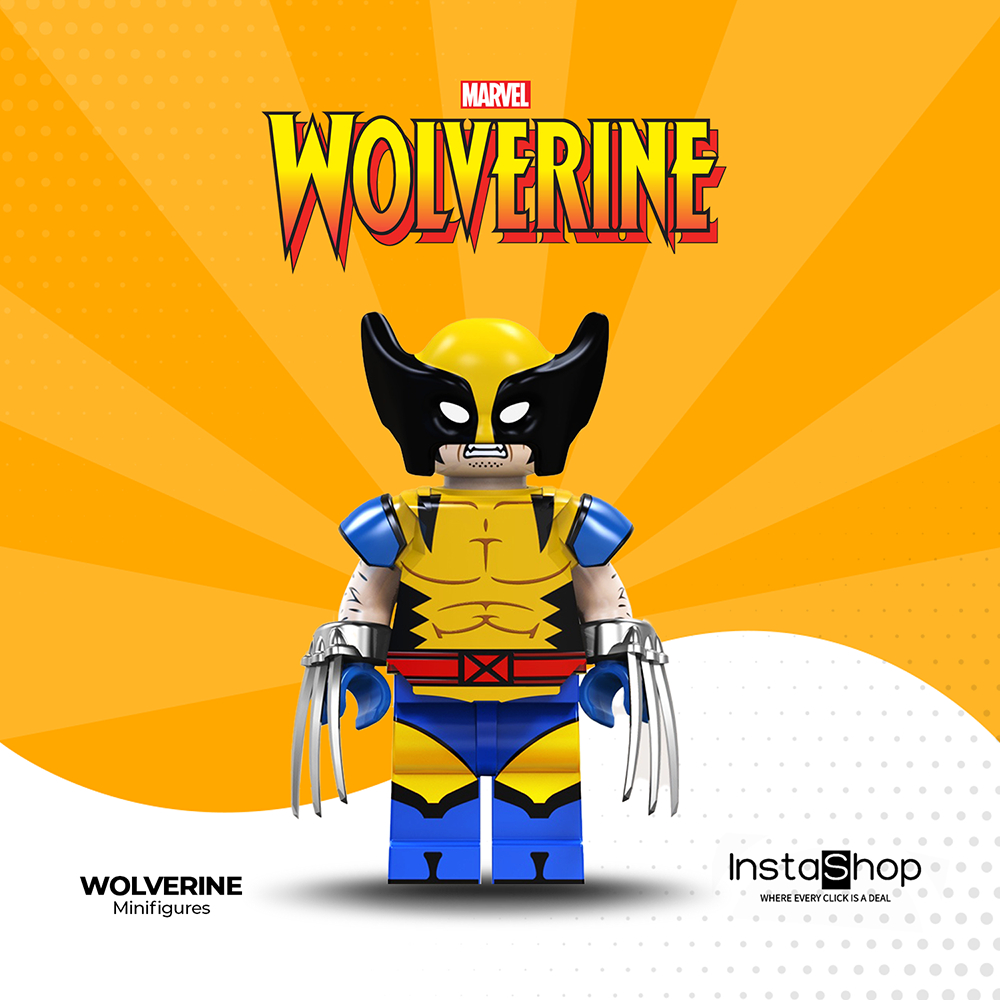 ISO Classic Wolverine X-Men Marvel Comics Minifigures Building Block ...