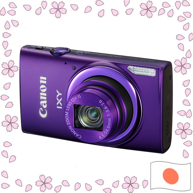 Canon Digital Camera IXY 630 12x Optical Zoom Purple IXY630(PR