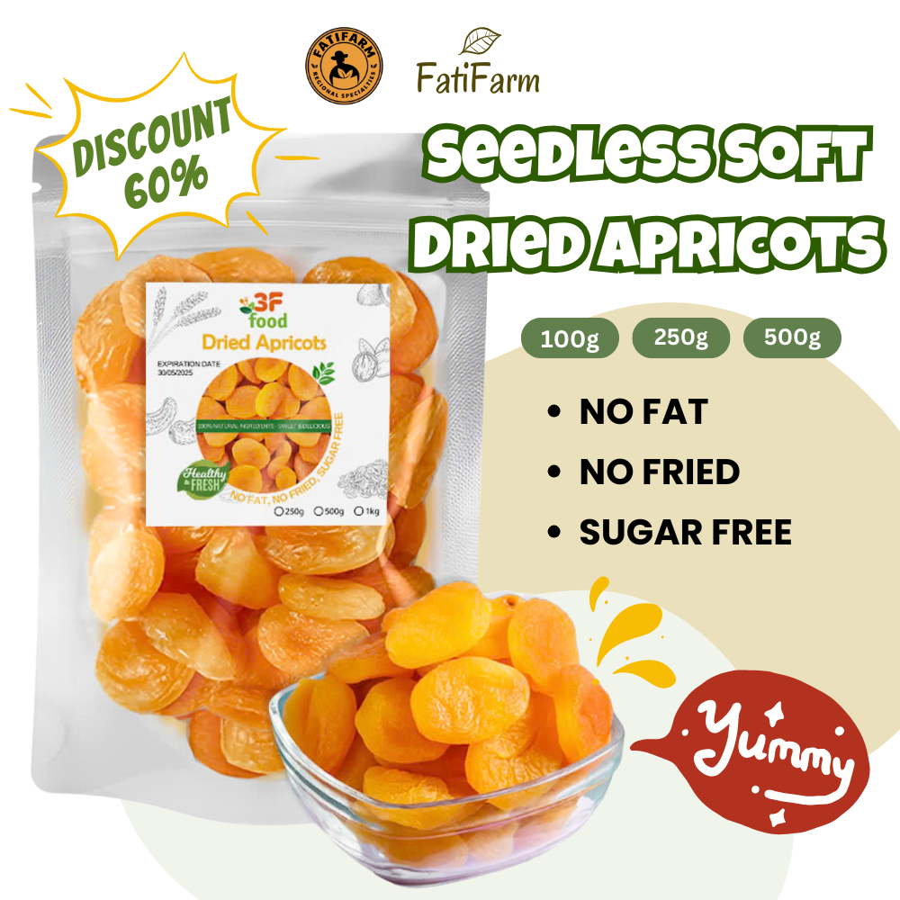 Morrisons Soft Apricots, 250g - Partially Rehydrated Dried Apricots, Natural Source Of Iron