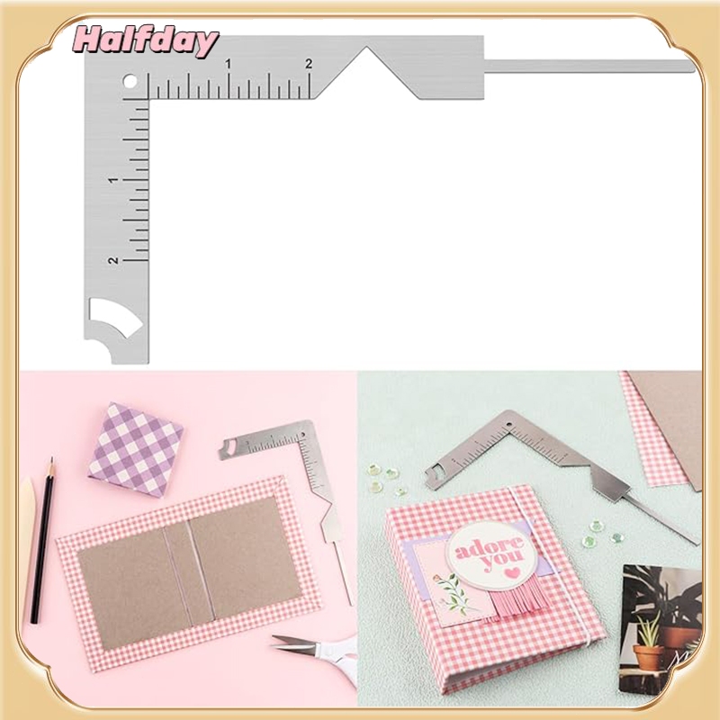 5-in-1 Stainless Steel DIY Handmade Ruler, Bookbinding Tool for ...