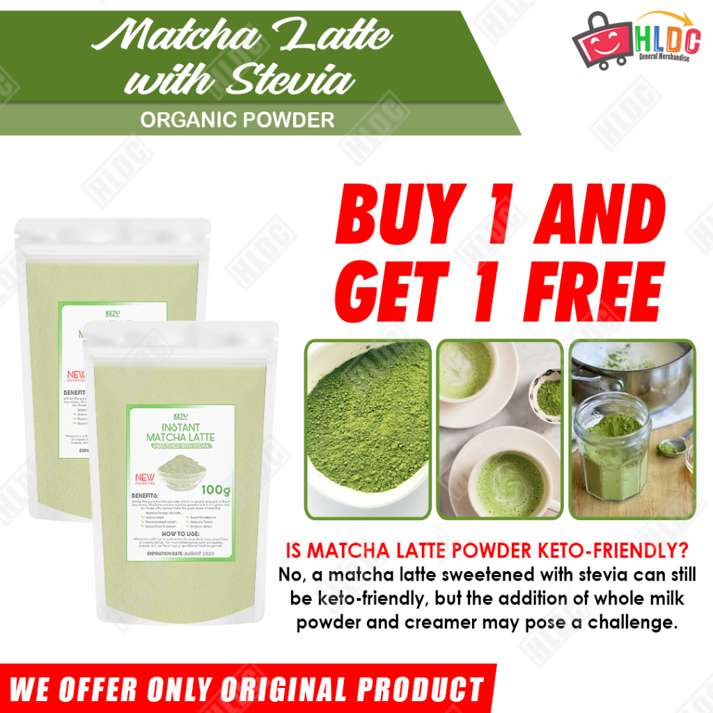 BUY1 TAKE 1 INSTANT MATCHA LATTE — Sweetened with Stevia, Now Milkier ...