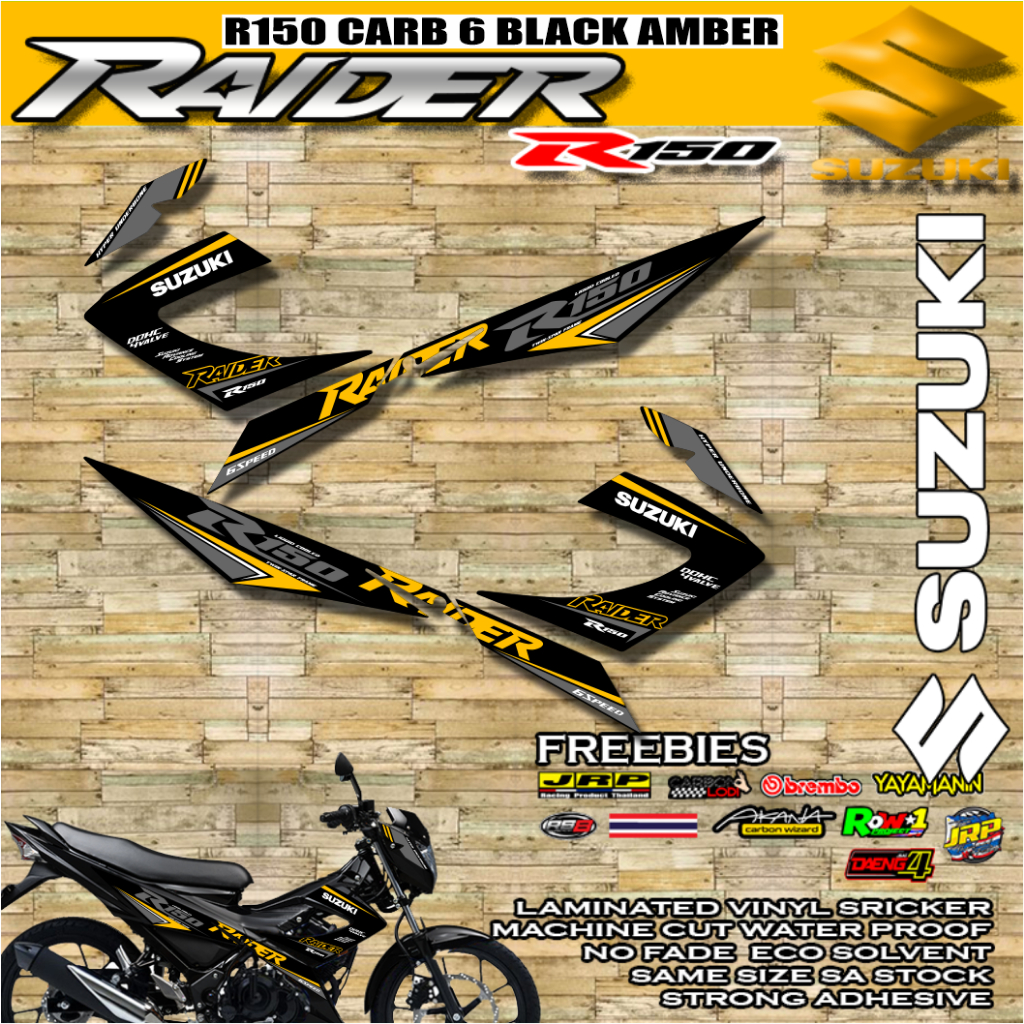 Raider 150 Carb Reborn Decals Sticker With Freebies | Shopee Philippines