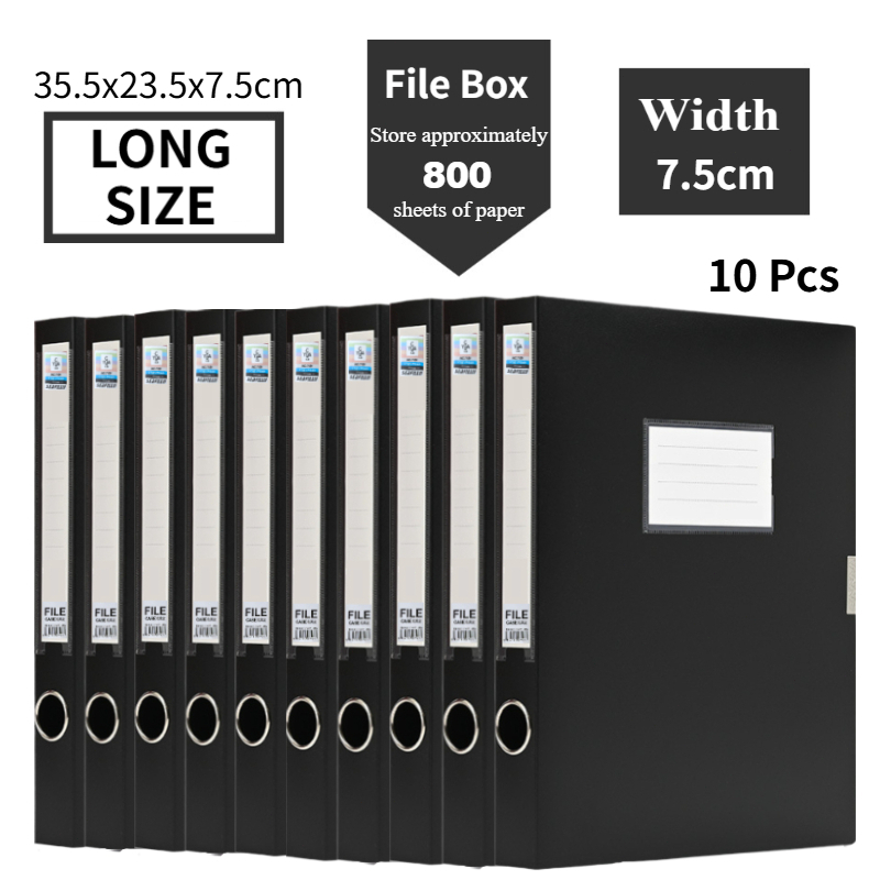 5/10pcs File Folder Box Long Document Box File Paper Organizer Data ...