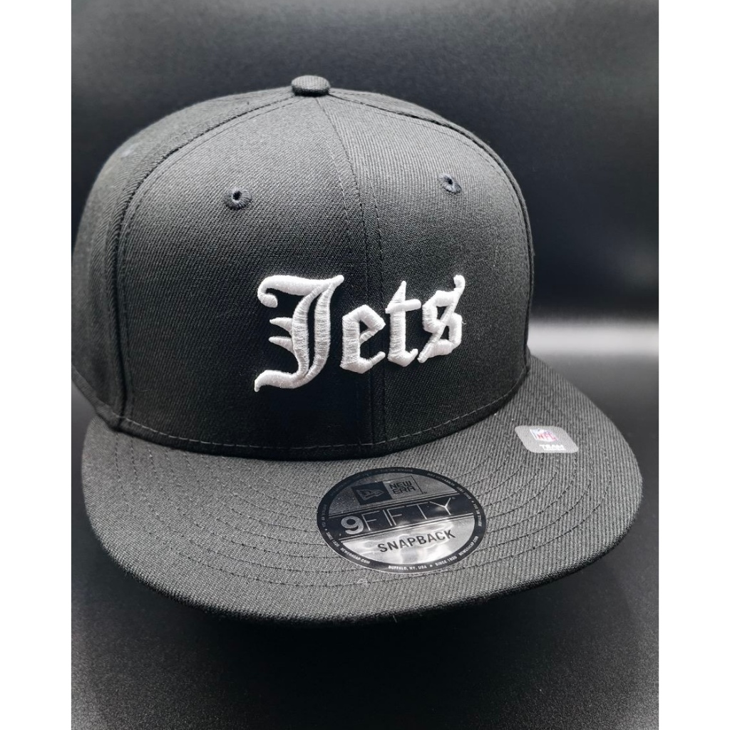 New York Jets New Era Black Gothic Script 9FIFTY Snapback Hat | Shopee ...