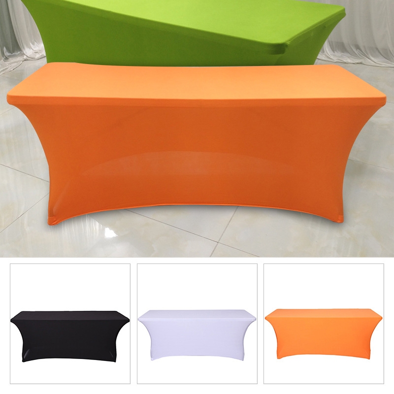 Stretch Fitted Spandex Tablecloth Rectangle Polyester Washable ...