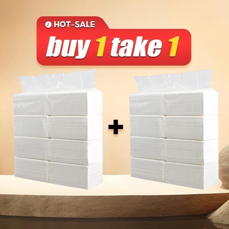 【BUY 1 TAKE 1】Interfolded Facial Tissue toilet tissue paper 4-ply ...