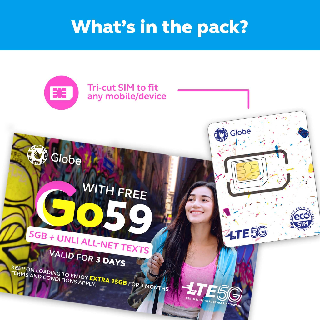 5G Prepaid SIM Card with Free Data on Activation | Shopee Philippines