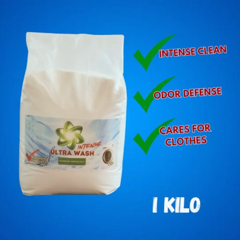 1KILO DETERGENT POWDER INTENSE CLEAN, FAST DISSOLVE, ODOR DEFENSE AND ...