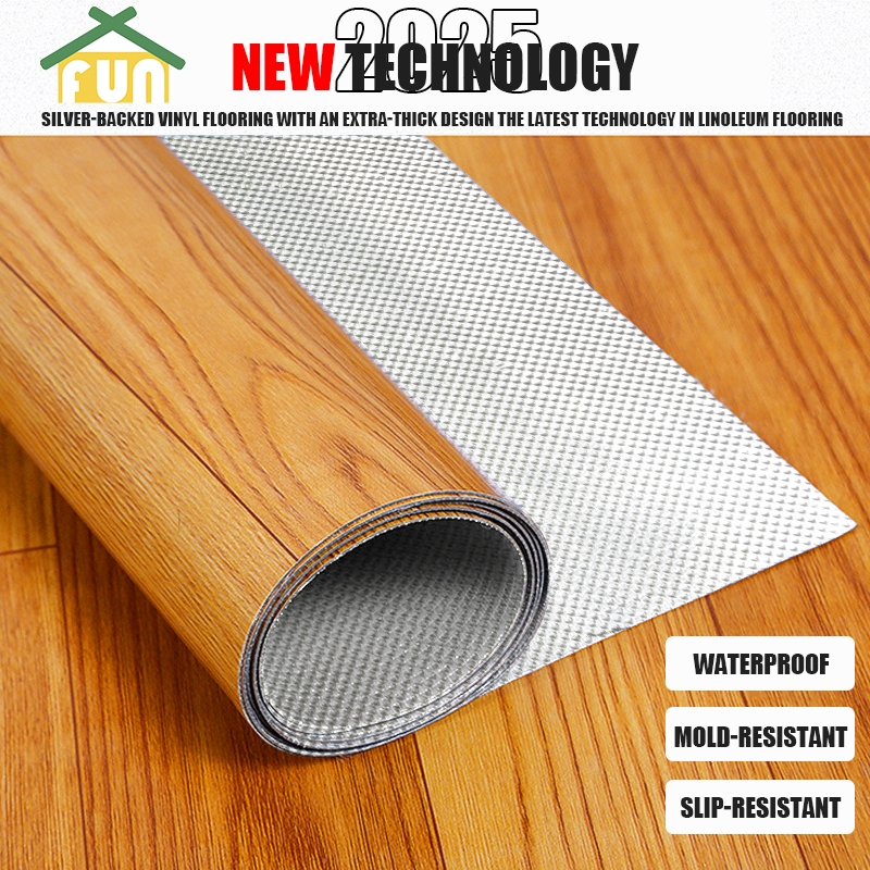 FunTahanan New Tech Silver-backed Linoleum Makapal Thicken Lenolium ...