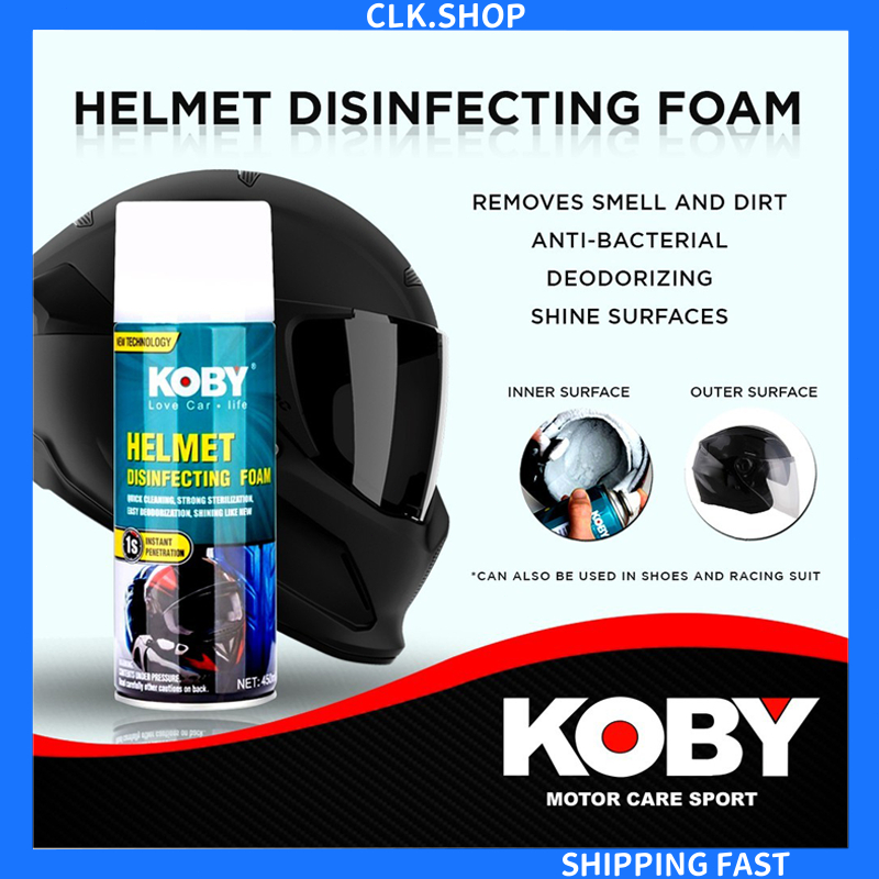 Koby Helmet Disinfectant Foam 450ml [CLK] | Shopee Philippines