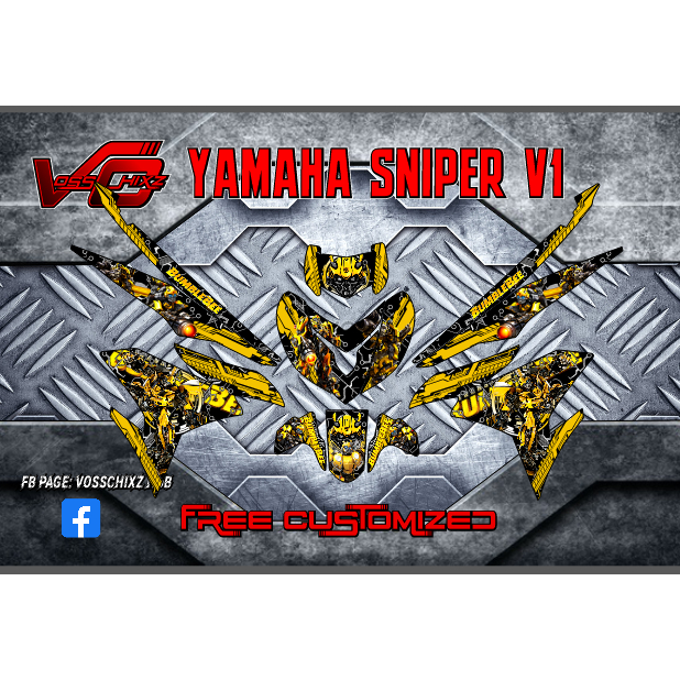 Decals Sticker for Yamaha Sniper 150 Bumble Bee | Shopee Philippines