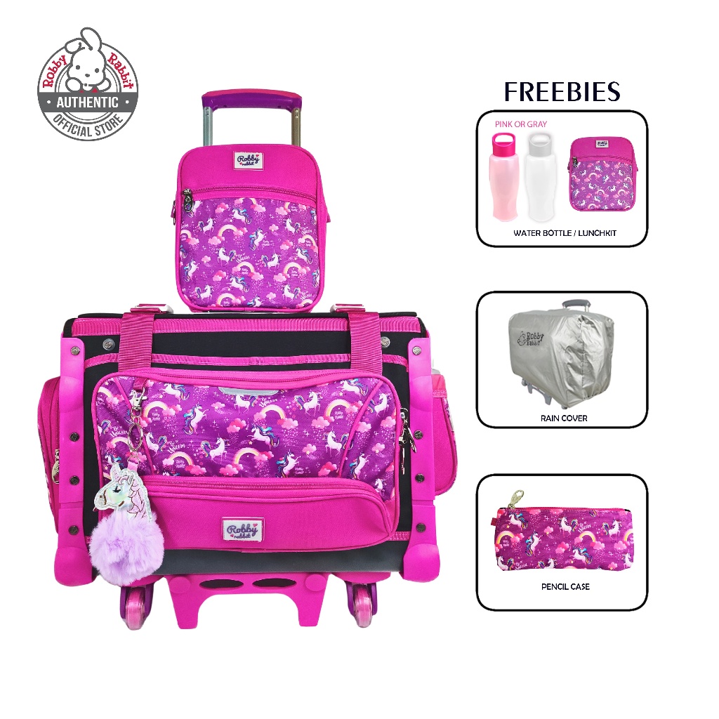 Robby Rabbit Fantastic Friends Medium Box-Type Trolley Bag | Shopee ...