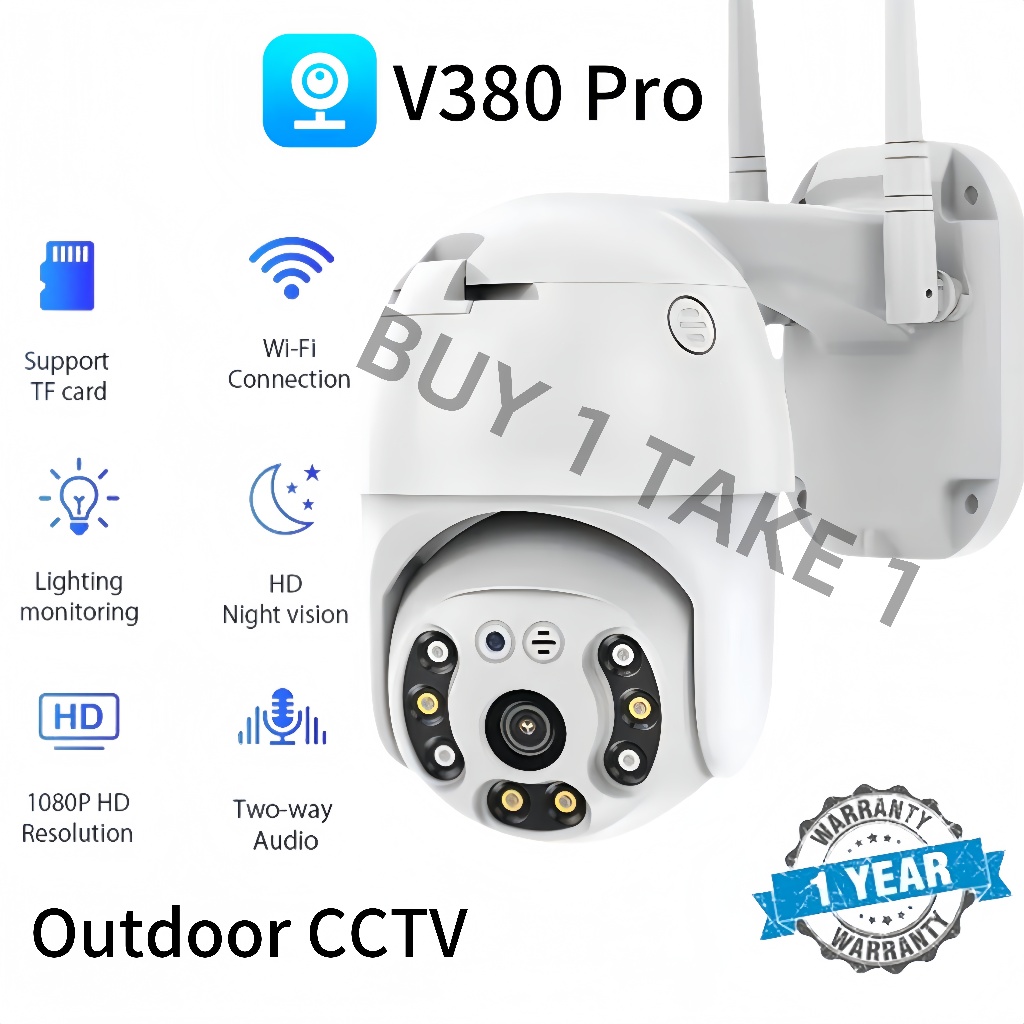 BUY 1 TAKE 1 V380 Pro CCTV Camera Outdoor Waterproof Auto Tracking ...