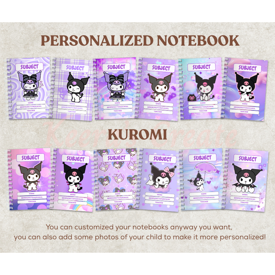 SPIRAL CUSTOMIZED - PERSONALIZED NOTEBOOK with NAME, SUBJECT and ...
