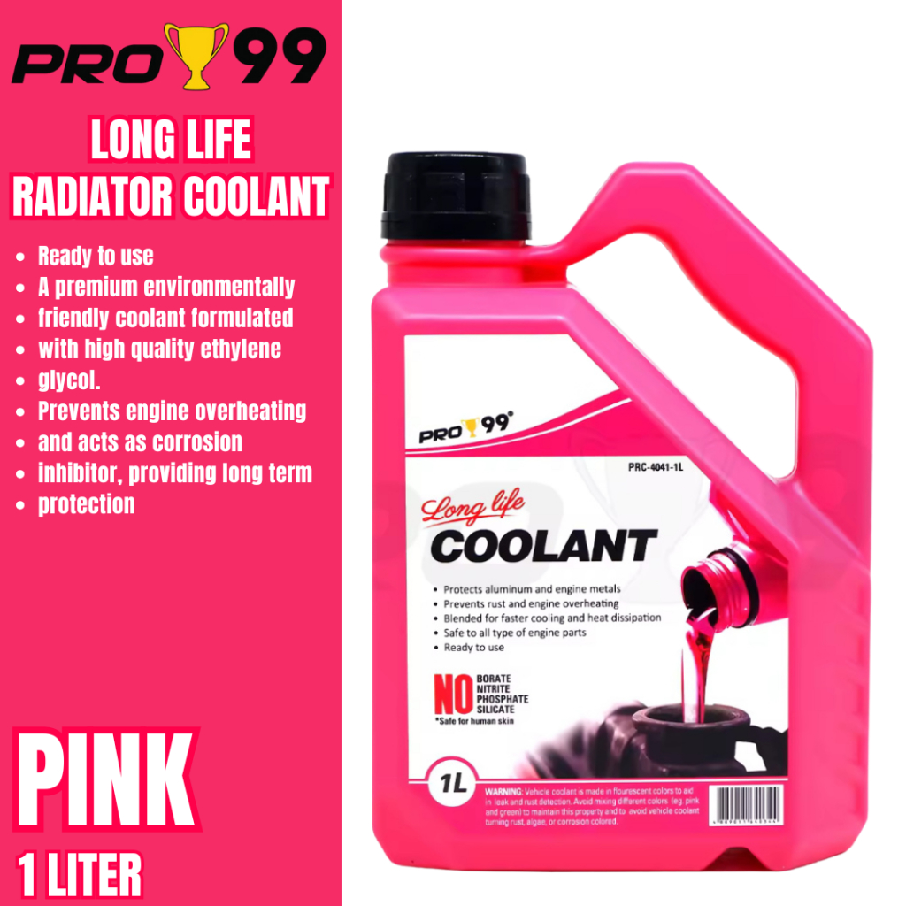 COOLANT 1 LITER Pro99 PINK (Ready to Use) | Shopee Philippines