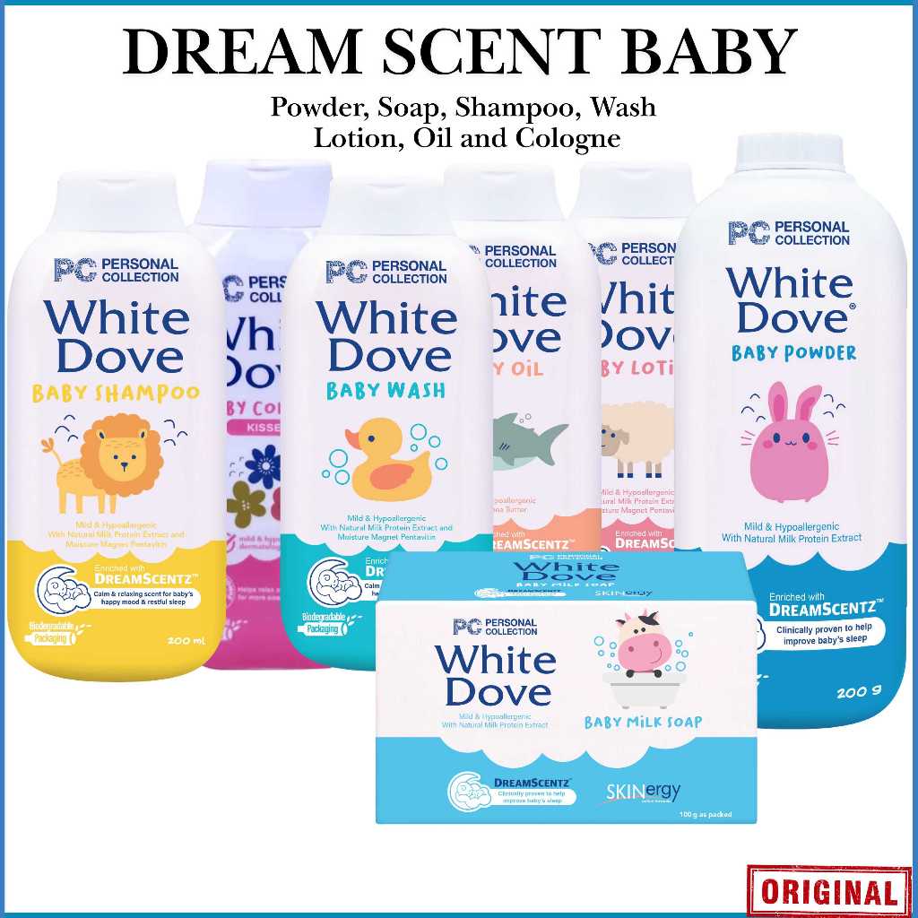 PC White Dove Baby Shampoo, Wash, Lotion Powder Oil, Cologne and Soap