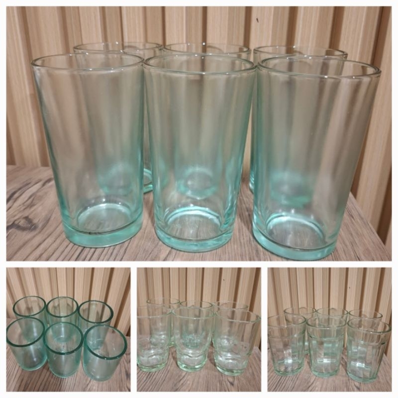Drinking Glass catering glass set of 12pcs and 6pcs | Shopee Philippines