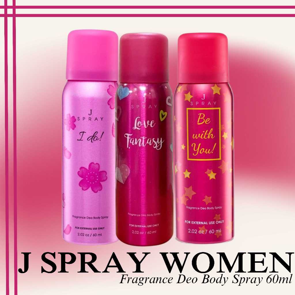 J Spray J Fragrance Be With You, I Do, and Love Fantasy Fragrance Deo ...