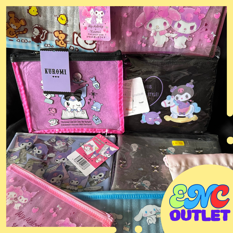 Sanrio My Melody Cinnamoroll Kuromi Pochacco Hello Kitty Vinyl Pouch ...