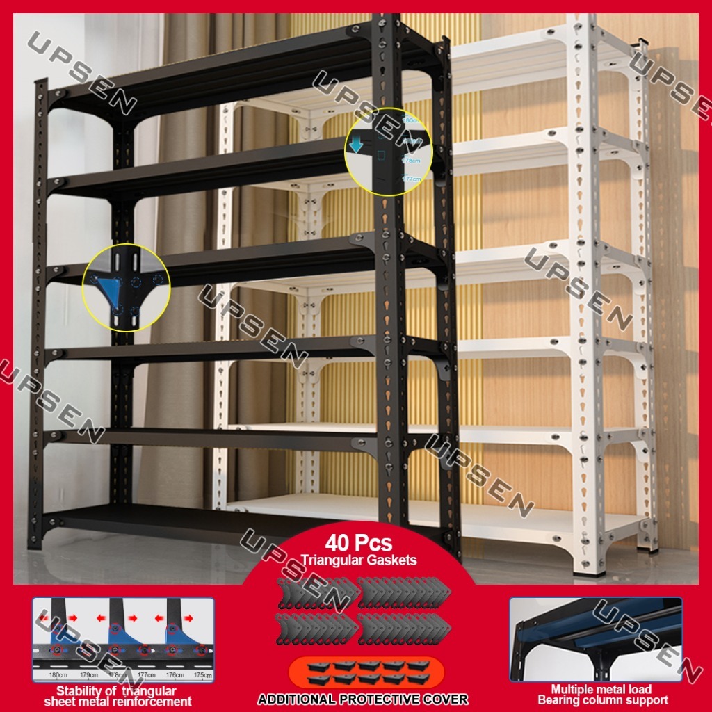 200*180 Metal Rack 6 Layer Steel Rack Heavy Duty Boltless Shelf Rack ...