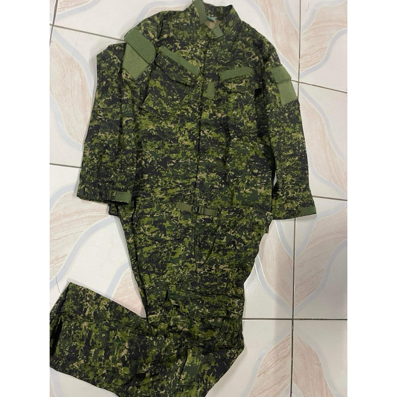 set uniform digital green philarpat cotton used with cap | Shopee ...