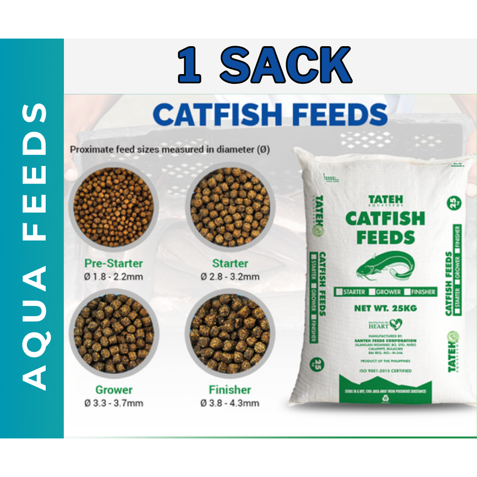 Tateh Surfer Floating Feeds for Catfish (Hito) in 25kg packaging ...