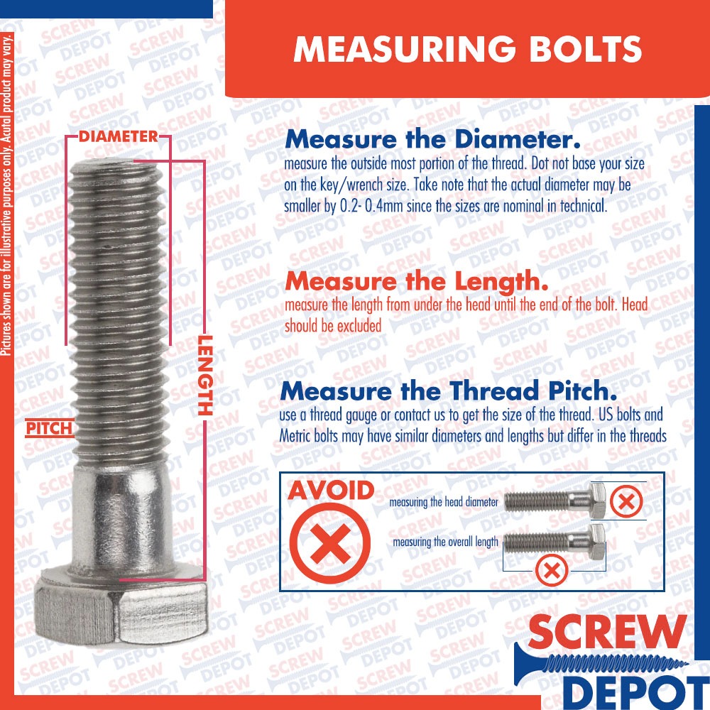 100/50 PCS 12MM High Tensile Hex Bolt or HT Hexagonal Bolt Grade 8.8 ...