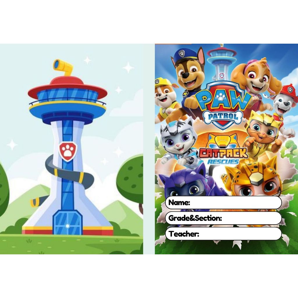 Notebook! Paw Patrol 2 Design Notebook | A5 size | White Quality Paper ...