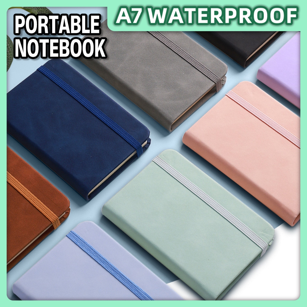 100 Sheets A7 Mini Leather Notebook Diary Book Notebook School Supplies ...