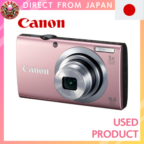 Used】Canon Digital Camera PowerShot A2400IS Pink 16.0 megapixels