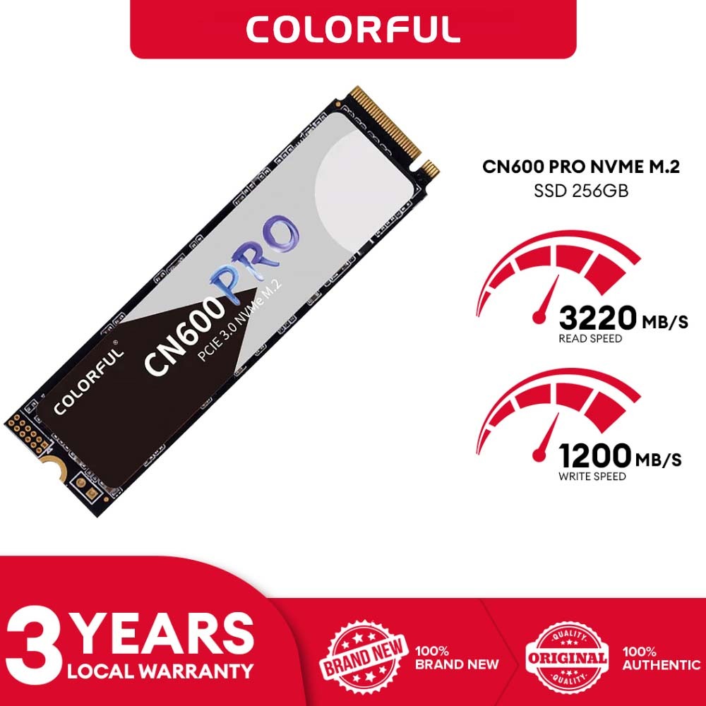 Colorful CN600 M.2 NVMe SSD 1TB 256GB 512GB for Laptop PC 3500MB/s