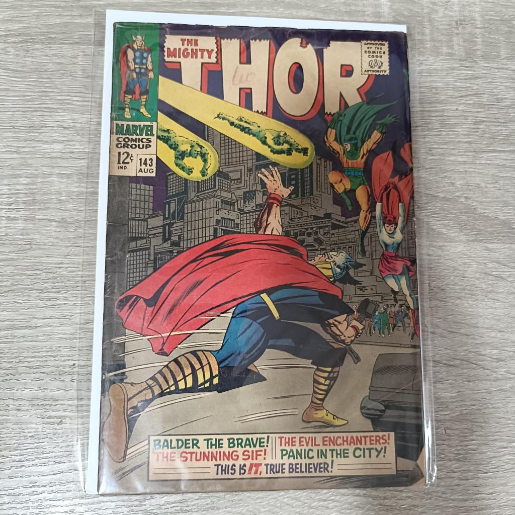 Mighty Thor #143 GD/VG condition - 1st team app Enchantress Three ...