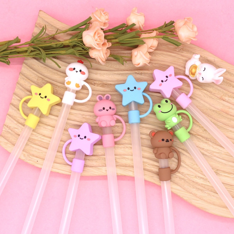 【GO⚡】Soft Rubber PVC Straw Dust Cap 10mm Large Caliber Straw Cap ...