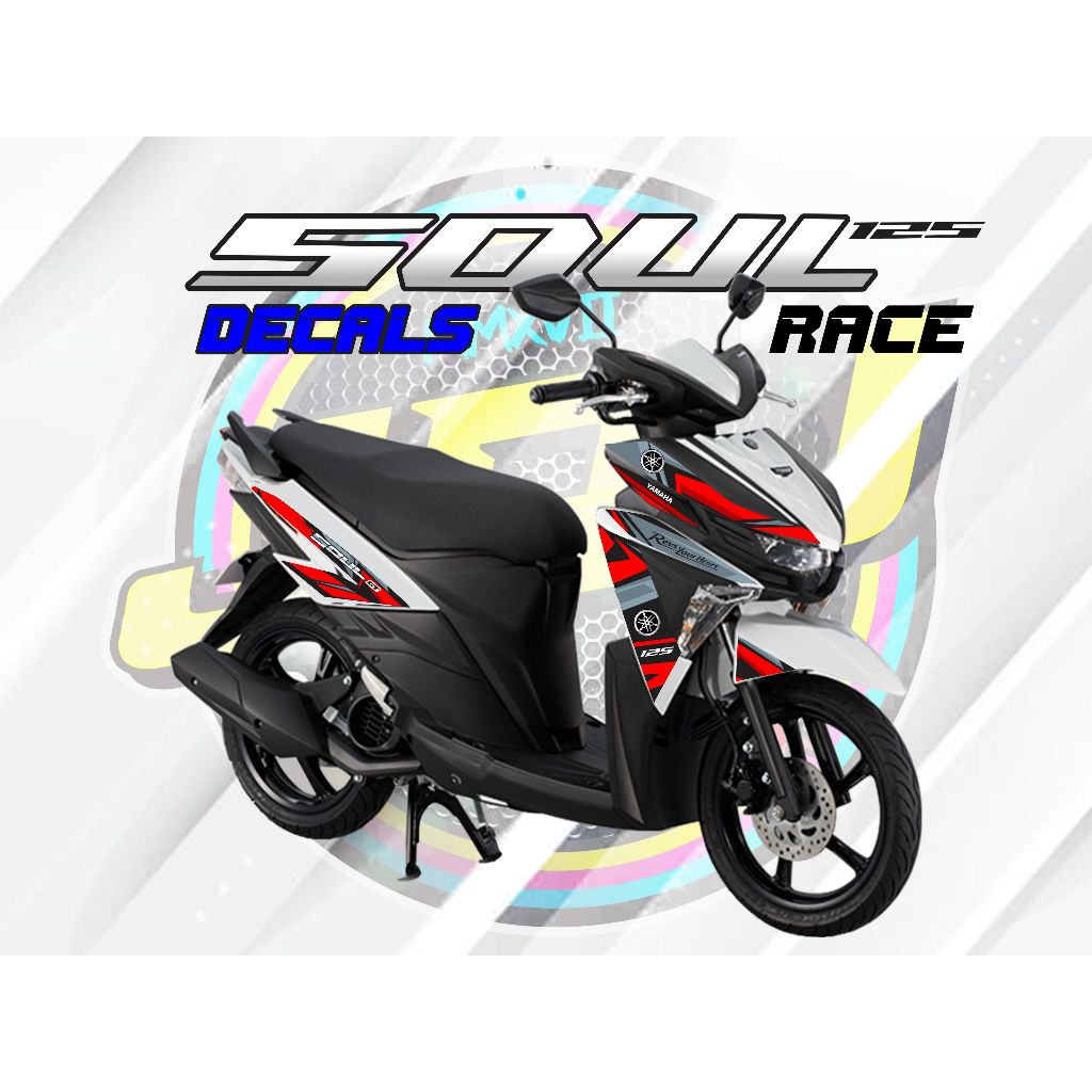 Yamaha MIO SOUL I Race Decals - High Quality Sticker | Shopee Philippines