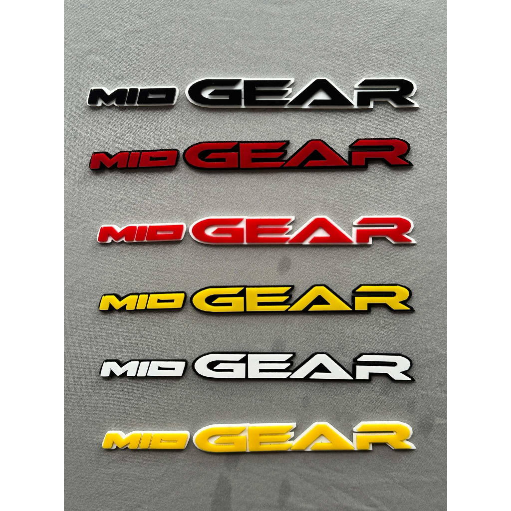 Mio Gear Acrylic Emblem – Japanese/English Style | 2pcs + Sticker | For ...