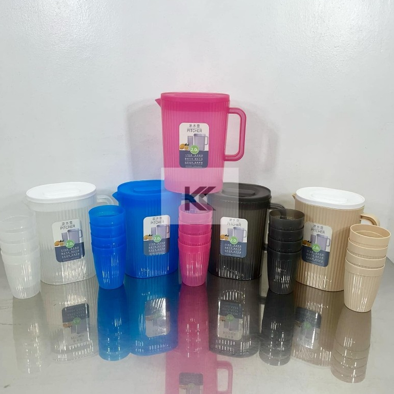 2480/ Evergood Plastic Pitcher Wide Opening With Handle 2.0L (Liter ...