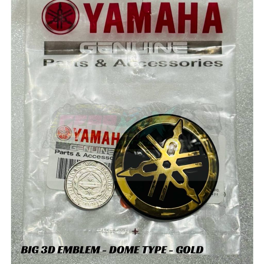 YAMAHA BIG LOGO PANEL / COWLING - SILVER / GOLD - 3D DOME TYPE | Shopee ...