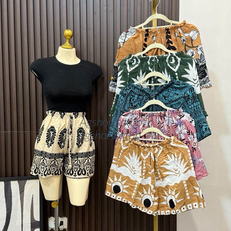 A.G.SHORTS:6pcs Assorted Challis Shorts for women | Shopee Philippines