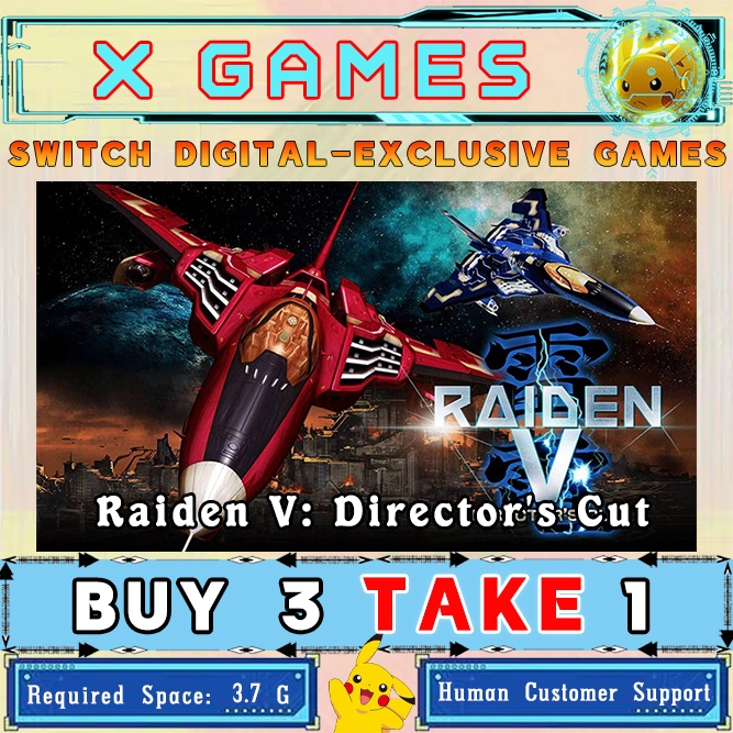 Raiden V: Director's Cut Nintendo Switch Digital Game （BUY 3 TAKE 1 ...