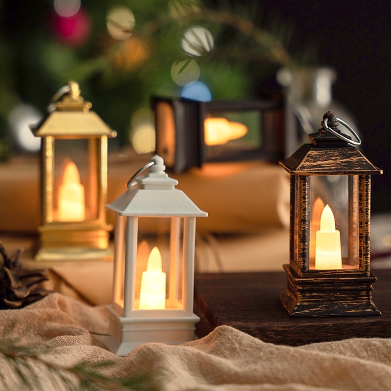 LED Candle Light Lantern with Hook - Portable Halloween Party ...