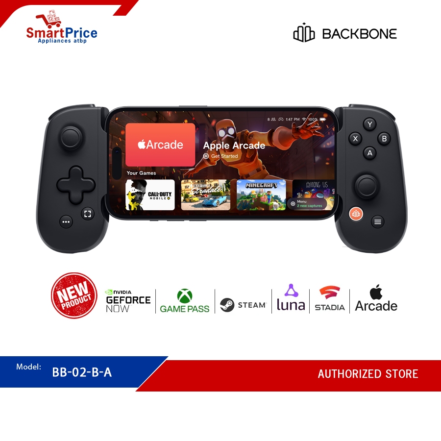 Backbone One Lightning Mobile Gaming Controller - Black | Shopee ...