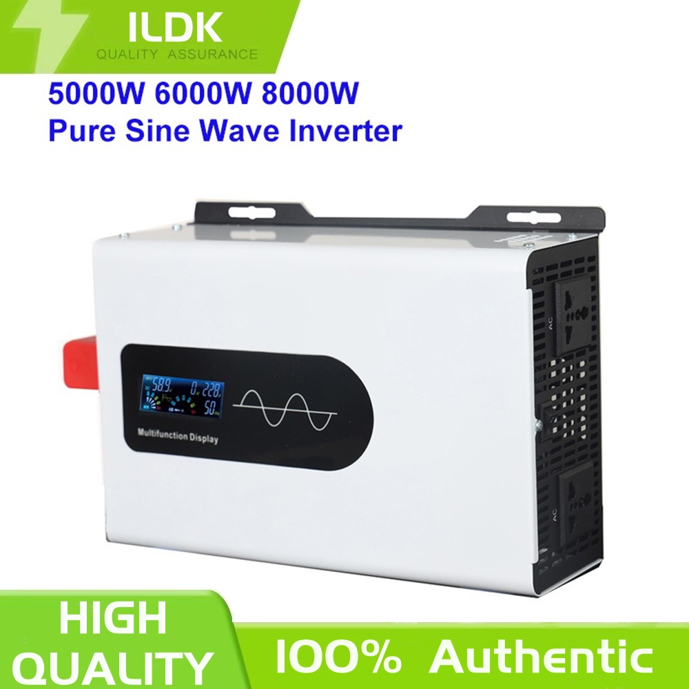 5000W Pure Sine Wave Inverter DC 12V 24V To AC 220V 60HZ Off Grid ...