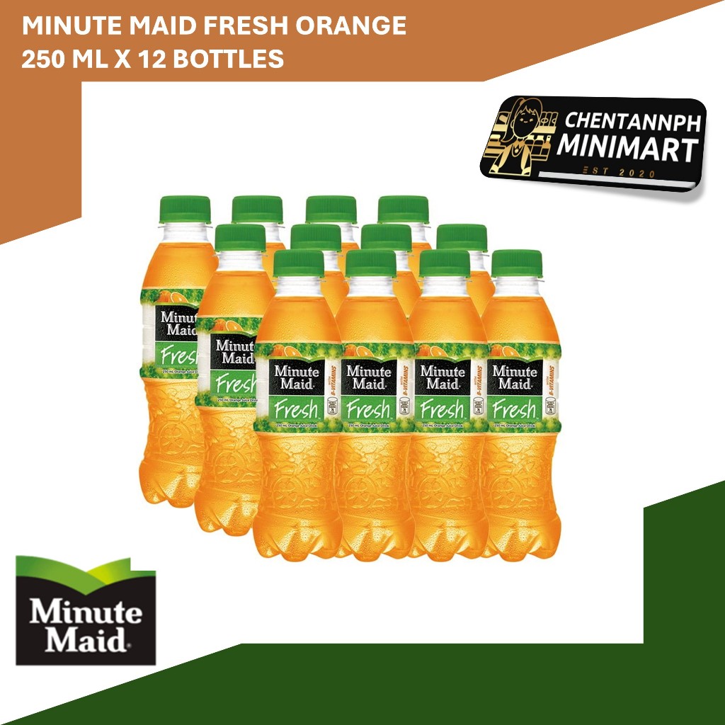 CASE) Minute Maid Fresh Orange Healthy Juice Drink 250mL x 12